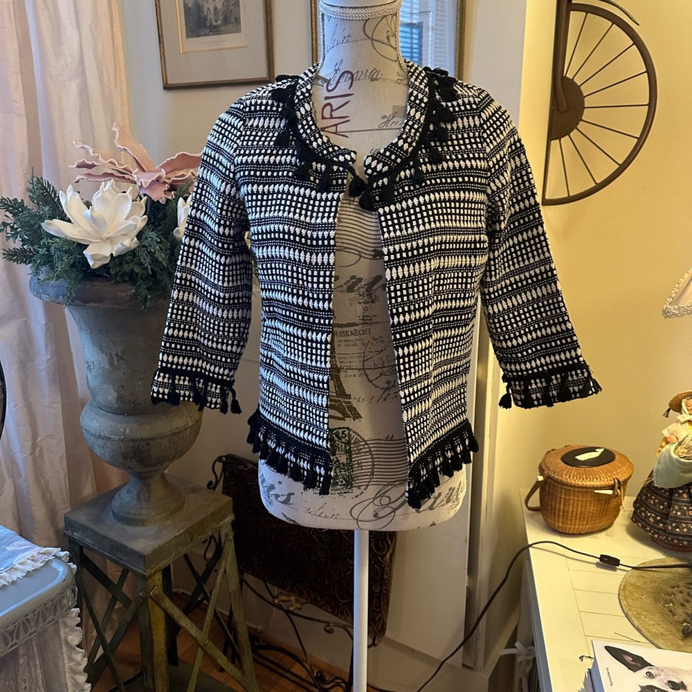 Black and White Short Jacket
